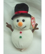 TY 2010 Baby Beanies CUTE FLAKES THE SNOWMAN 4&quot; Bean Bag Stuffed Animal ... - $20.31 CAD