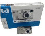 HP Photosmart M407 Digital Camera Silver W original box or parts or repa... - £17.18 GBP