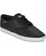 Adidas Originals Adria Plimsole Womens Trainers Black Leather Lace M2074... - $64.74 CAD