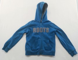 Roots Kids Hoodie Girls 2XL Blue Long Sleeve Hooded Full Zip Cotton Blen... - £7.77 GBP