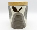 Orla Kiely for Target Scribble Pear Small Ceramic Stoneware Canister w/ ... - $29.99