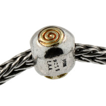 Authentic Trollbeads Silver &amp; 18K Gold 41802 Sun Bead - £116.99 GBP