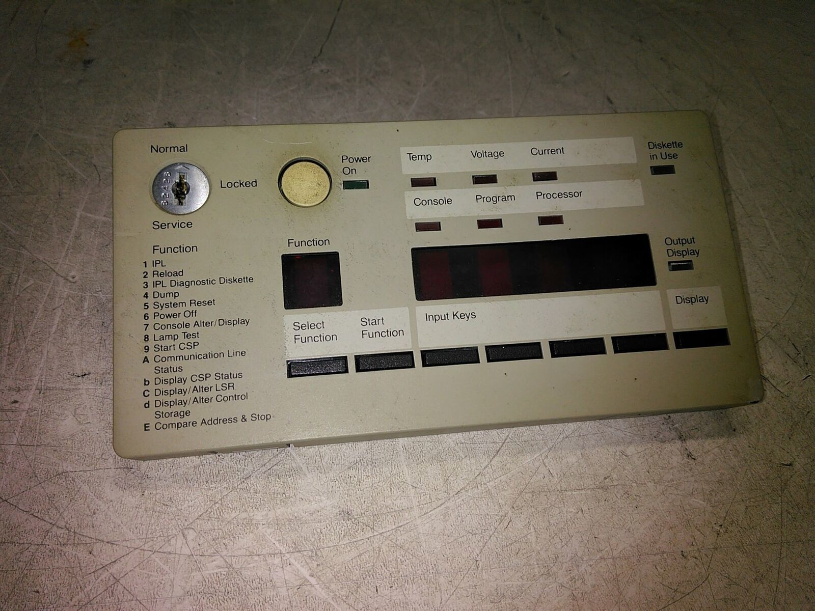 IBM 2453092 Front Control Panel for Type 5362 NO Keys AS-IS - $66.98