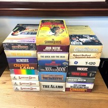 Lot of 23 Western VHS Video Tapes Old Cowboy Movies Clint Lamour Classic... - $547.92 MXN