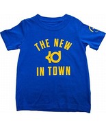 Nike Yellow Boy&#39;s The &#39;&#39; In Town Crewneck Tee T-Shirt Blue 5 - £10.19 GBP