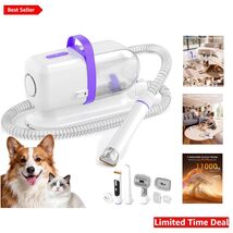 Dog Grooming Vacuum Kit with 6 Tools &amp; Quiet Operation, 2.2L Dust Cup - $154.39