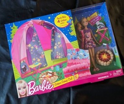 Barbie Sisters Camp Out Fore Pit Tent Fits 4 Sister Dolls Play set V4401... - $64.50