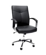 OFM Black Leather Conference Office Ergonomic Desk Chair Adjustable Tilt... - $149.95