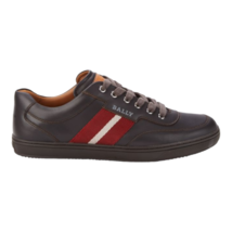 Bally Oriano Men&#39;s Chocolate Leather Sneakers Shoes US 11.5 MSRP $560 GL024063 - £156.10 GBP