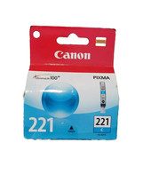 Canon CLi 221 cyan blue ink PIXMA MPX870 MX860 MP620 MP560 MP540 printer - £30.51 GBP