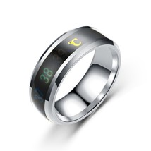 Fashion Selling Modern Trend Smart Temperature Rings Titanium Steel Ring Men And - £6.49 GBP