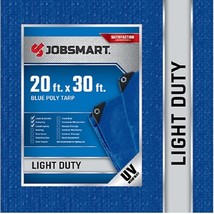 JobSmart LDBL2030 Blue Polyethylene Tarp 20 ft. x 30 ft., Light Duty - £106.06 GBP