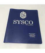 Sysco vintage 1997 binder with  food service product line list catalog - $19.75