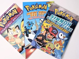 Pokémon Greatest Battles, Now You See It! &amp; Sinnoh Hall of Fame Book Lot of 3 - £7.83 GBP