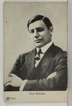 19th Century Stage Actor Chas Richman Portrait Postcard Q3 - £7.07 GBP
