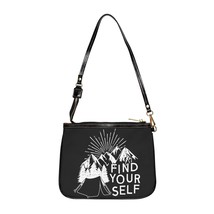 Chic Personalized Small Shoulder Bag: Premium PU Leather, Double-Sided Print for - £24.96 GBP