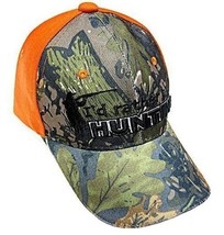 Camouflage Camo I&#39;d Rather Be Hunting Hat Cap Realtree Blaze Orange Back... - $12.99