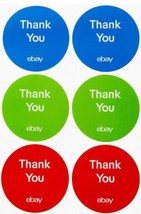 Thankyou Stickers Ebay 3&quot; Circle Red Blue Green 100 Count - $4.95
