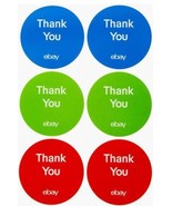 Thankyou Stickers Ebay 3&quot; Circle Red Blue Green 100 Count - £3.95 GBP
