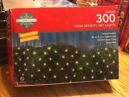 Clear 300 High Density Net Green Wire Christmas December Home NEW Ships ... - £21.82 GBP