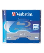 Verbatim 96910 BD-R 25GB 6X Blu-ray Recordable Media Disc - 1 Disc Jewel... - $9.99