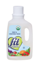 Fit Organic Produce Wash Soaker Organic Fruit Veggie Cleaner Essentials - $10.18