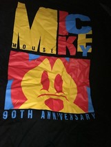 Disney Mickey Mouse 90th Anniversary XL black tshirt, NEW - £15.73 GBP