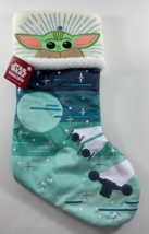Baby Yoda Christmas Stocking Grogu Mandalorian Star Wars The Child LIGHT UP NWT - £21.11 GBP