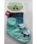 Baby Yoda Christmas Stocking Grogu Mandalorian Star Wars The Child LIGHT... - $26.72
