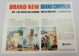 1966 Print Ad Chrysler 105, 75, 50 Outboard Motors Brand New Brand - $11.31