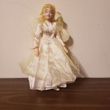 VTG Don Bluth Thumbelina Wedding Dress Yellow Fairy Wings doll 11&quot; Dakin... - £139.88 GBP
