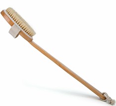 Bath Brush- Set of 3--  (2) 16” Long handle, and (1) Round Scrubber Massage - $25.49
