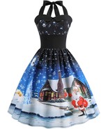 Cute Nextmia Christmas Halter Dress Retro Cocktail Casual Medium (Never ... - $16.37 CAD