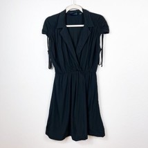 ANTHROPOLOGIE Maeve Black Faux Wrap Style Dress Size XS - $62.37