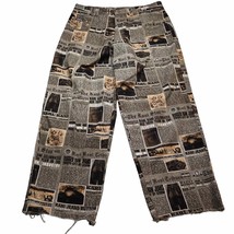 Kani Printed Jeans Mens 38 Fashion Industry Casual Straight Leg Frayed M... - £77.58 GBP