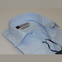 Men Franco Gilberto Shirt Twill Cotton Blend Spread Collar Turkey 5566-418 blue image 2