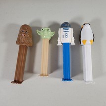 Star Wars Pez Lot of 4 R2-D2 Chewbacca Poag Yoda 1997-2001 Collectible - $10.98