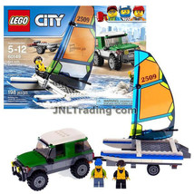 Year 2017 Lego City 60149 - SUV 4x4 with CATAMARAN, Trailer, Pilot and D... - £35.54 GBP