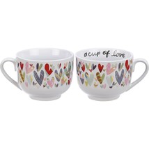 A Cup of Love Mug Stoneware 20 Oz. Stoneware Mug Inspiration Collection - £19.60 GBP