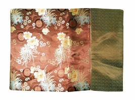 Custom-Made in USA, Art Silk Throw or Bed Scarf, Brown (6106) - £26.47 GBP