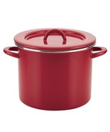 Rachael Ray Create Delicious Stock Pot/Stockpot with Lid - 12 Quart, Red - £66.49 GBP
