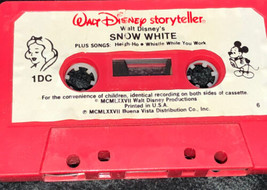 Rare Vintage Disney Cassette Tape Snow White - $17.19