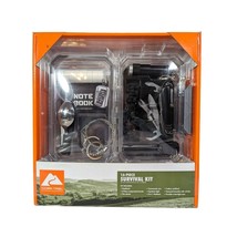 Ozark Trail 16-Piece Survival Kit Keychain Light Fire Starter Cutlery Saw Tools - £27.77 GBP