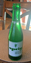 SPRIG Antique Soda Pop Glass Bottle, Los Angeles Green 7oz RARE  [e-12] - €8,68 EUR