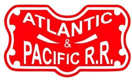 Atlantic Pacific Railroad Railway Train Sticker Decal R7288 - $2.70+
