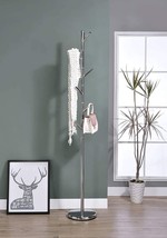 Kings Brand Furniture - 6 Hook Metal Free Standing Hall Tree Hat &amp; Coat, Chrome - £51.95 GBP
