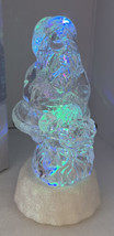 2010 Mr. Christmas Acrylic Light Sculpture Santa Claus Color Changing Led Timer - £20.22 GBP
