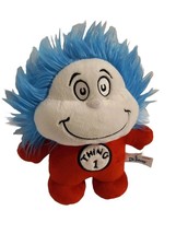 Dr. Seuss Thing 1 Thing 2 Double sided Plush By Aurora 9&quot; stuffed - $4.20