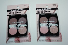 L.A. Colors Nude Glam Eyeshadow C68851 Pink Love Lot Of 2 In Box - $13.29