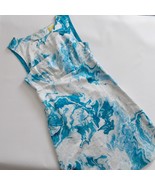 Anthropologie Maeve Marbled Waters Silk Blend Dress Women Size 10 Has Flaws - £18.59 GBP